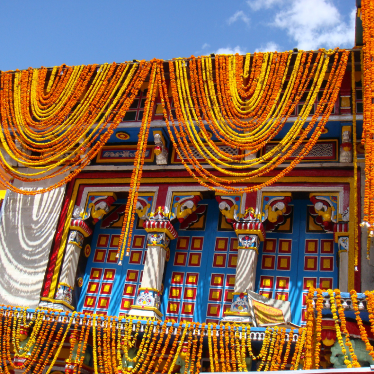 badrinath in winter