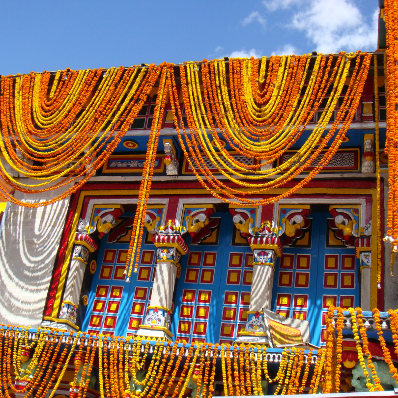 badrinath in winter