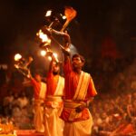 ganga aarti ceremony in varanasi india