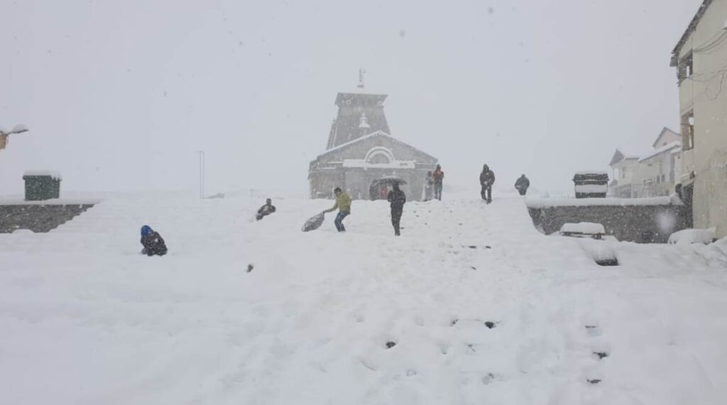 kedarnath in winter