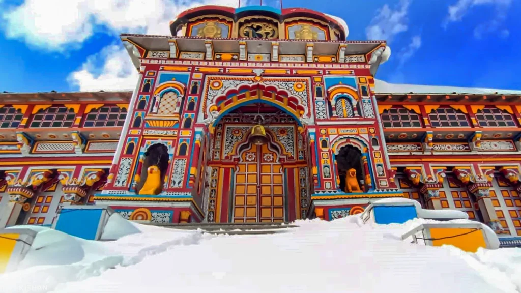 badrinath in winter